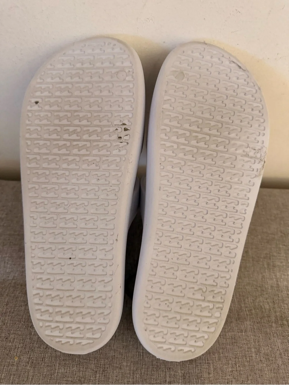 Billabong White Kids Slide Sandals
